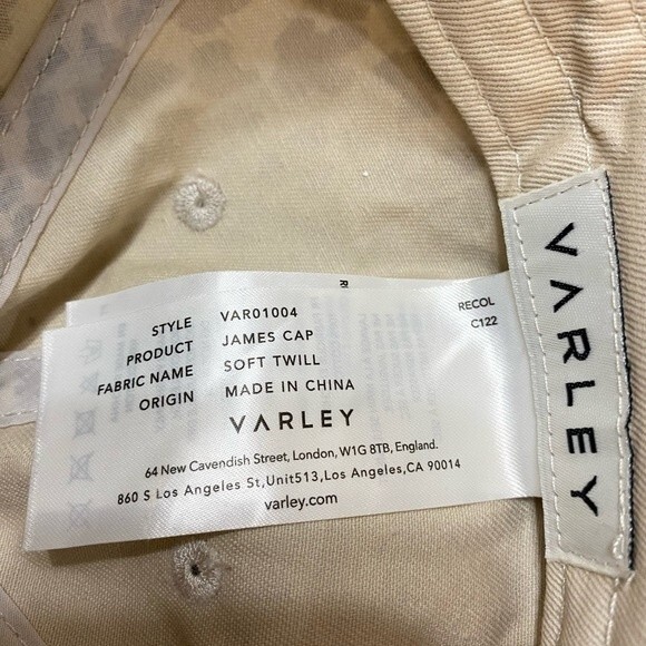 Women’s VARLEY James Adjustable Cap CUTE Tan Leo Hat Anthropologie Leopard Print main image 4